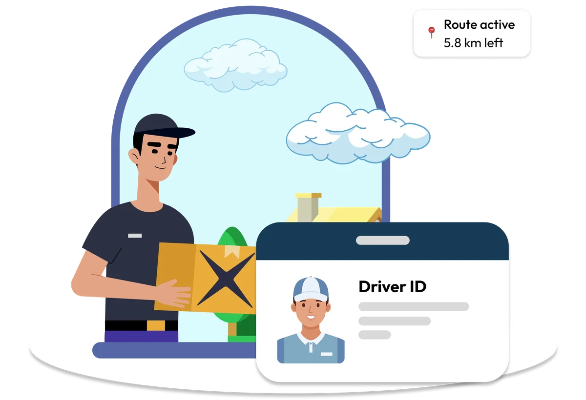 StoreX driver app mobile interface
